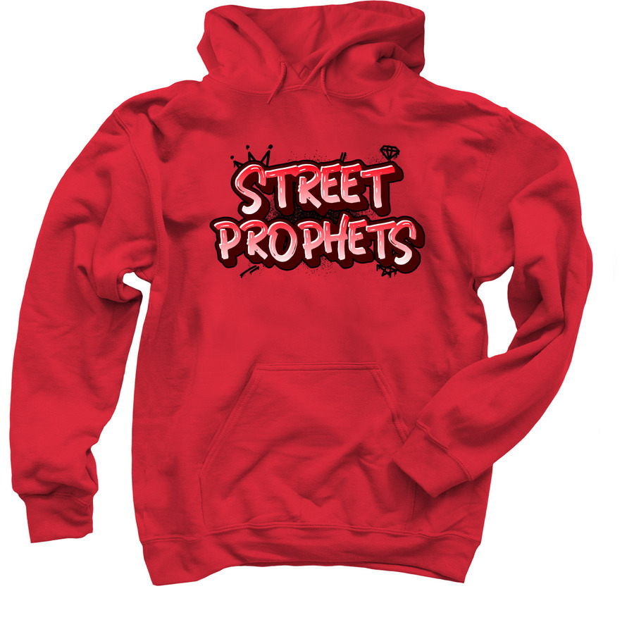 StreetProphets Hoodies, a Red Pullover Hoodie