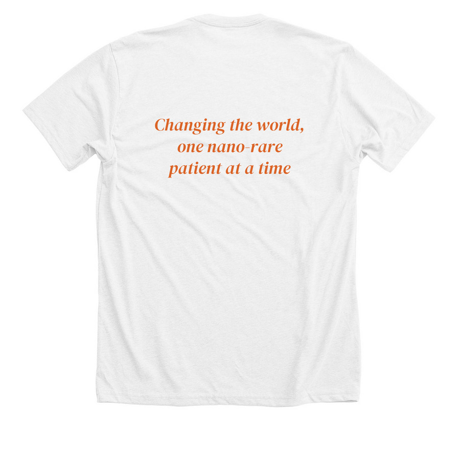 n-Lorem Foundation Vertical Logo, a Solid White Blend Premium Unisex Tee (back-view)