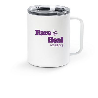 Rare is Real Travel Mugs, a White Stainless Steel Travel Mug