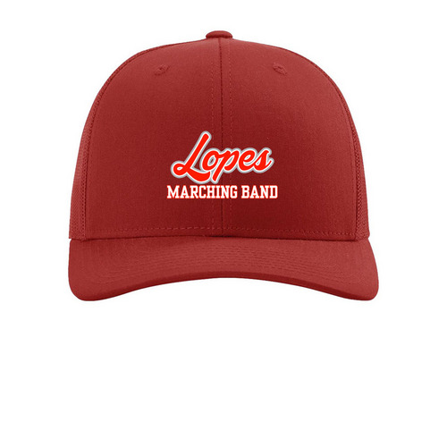 Lopes Hats, a Red Printed Snapback Trucker Cap