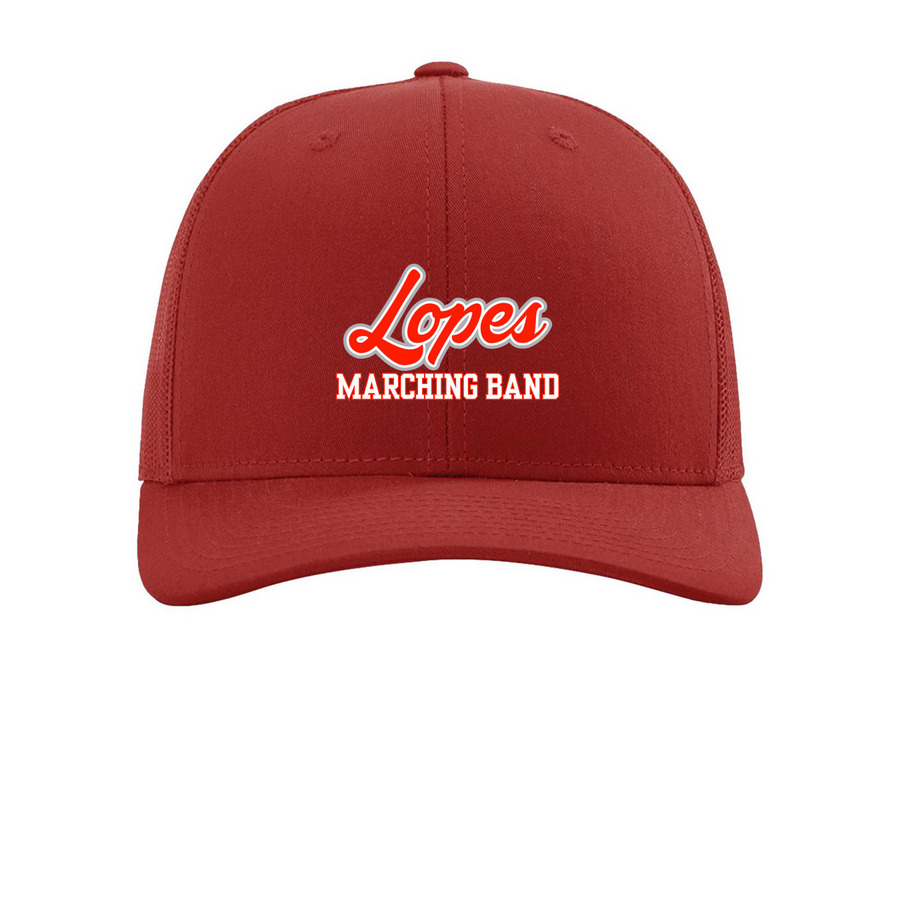 Lopes Hats, a Red Printed Snapback Trucker Cap