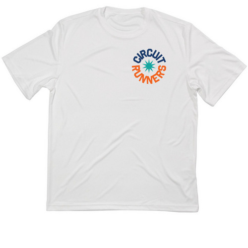 Circuit Runners, a White Classic Performance Tee