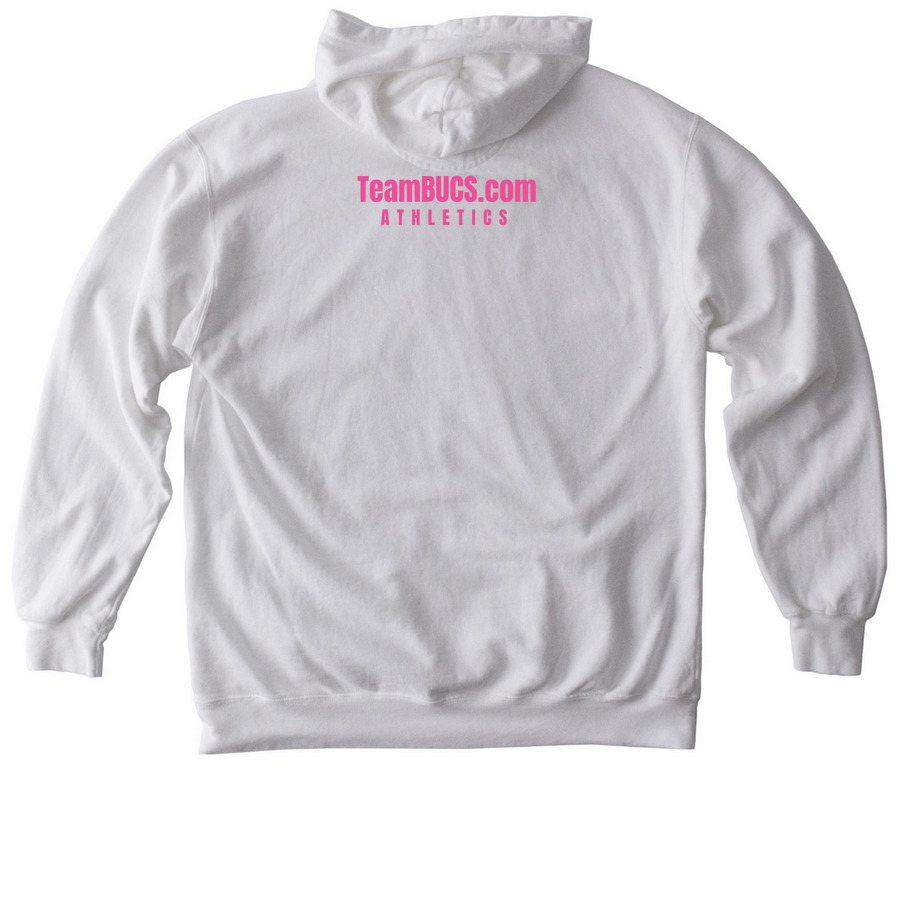 He's Bigger Than The Game., a White Comfort Colors Pullover Hoodie (back-view)