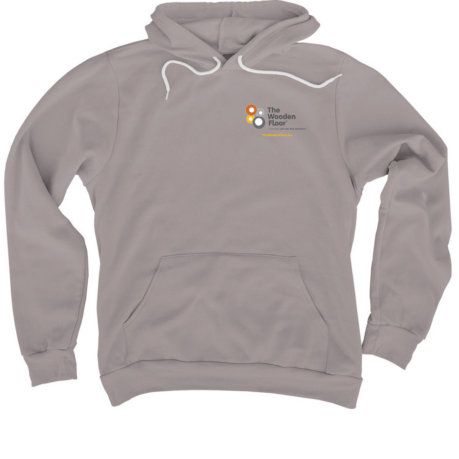 The Wooden Floor Logo Dark Gray, a Storm Premium Pullover Hoodie