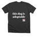 this dog is adoptable, a Dark Grey Heather Premium Unisex Tee