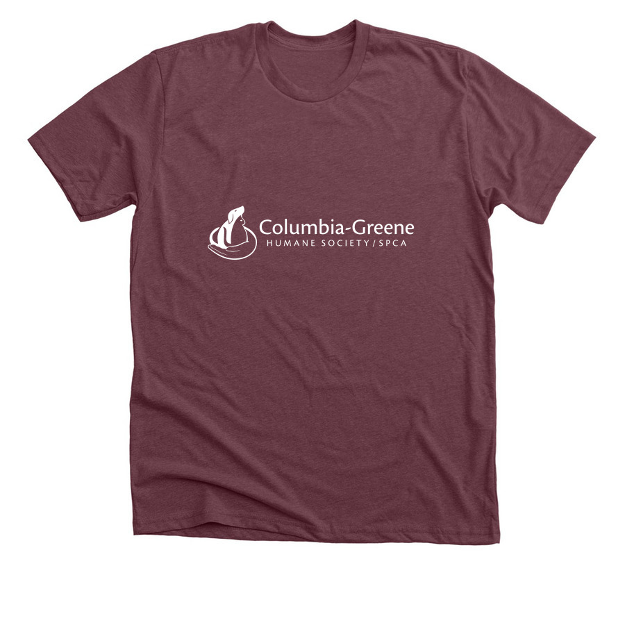 CGHS Tee, a Heather Maroon Premium Unisex Tee