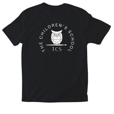 TCS School Spirit (Dark Background), a Black Softstyle Cotton Tee