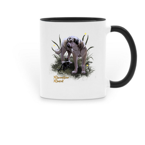 Judge and Recon cat mugs, a Black Two-Tone Ceramic Mug