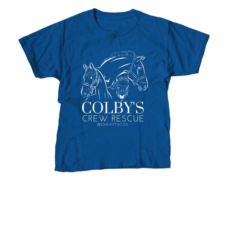 CCR Logo Apparel, a Royal Blue Youth Unisex Tee