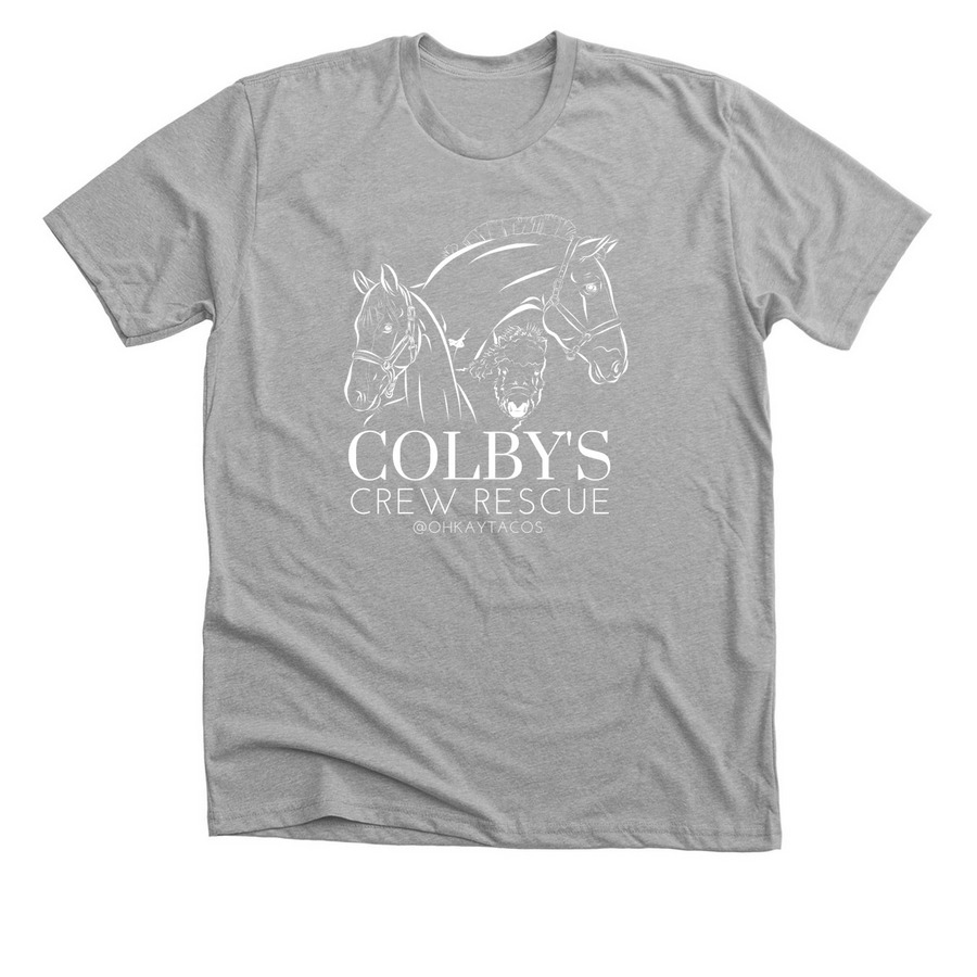 CCR Logo Apparel, a Athletic Heather Premium Unisex Tee