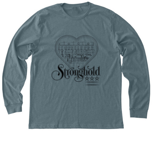 Stronghold Love (Long-sleeve Tee), a Heather Slate Premium Long Sleeve Tee