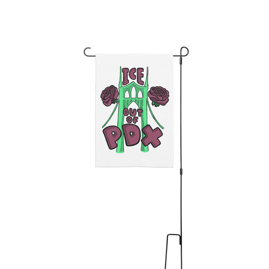 Say It Loud!, a White 12" x 18" Yard Flag with Stake