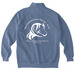 NEER North Logo, a Blue Jean Comfort Colors Quarter Zip Pullover (back-view)
