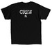 CREW SHIRT, a Black Classic Unisex Tee (back-view)
