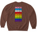 MICU Pride!, a Cocoa Softstyle Crewneck Sweatshirt (back-view)