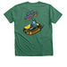 That's Phat - Anchovy Tin Can&nbsp;, a Heather Grass Green Premium V-Neck Tee (back-view)