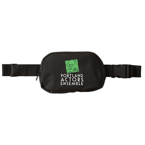 Portland Actors Ensemble Hip Pack, a Deep Black Matte Hip Pack