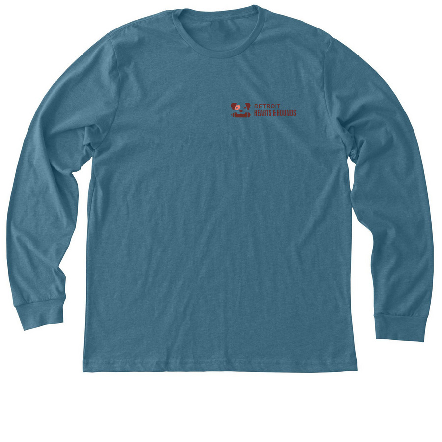 Save the Strays, a Heather Deep Teal Premium Long Sleeve Tee