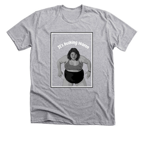 It?s bulking season&nbsp;, a Athletic Heather Premium Unisex Tee