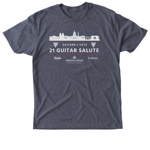 G4V's 21 Guitar Salute - Washington D.C.&nbsp;, a Vintage Navy Triblend Unisex Tee