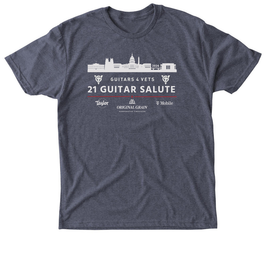 G4V's 21 Guitar Salute - Washington D.C.&nbsp;, a Vintage Navy Triblend Unisex Tee