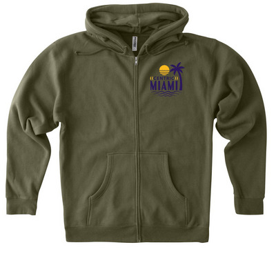 Miami Sweatshirts Hoodies, a Army Heavyweight Zip Up Hoodie