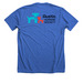 Unleash Hope, Y'all!, a Heather True Royal Premium Unisex Tee (back-view)