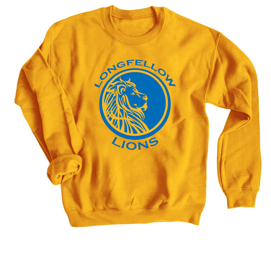 LongfellowSF Dubs, a Gold Crewneck Sweatshirt