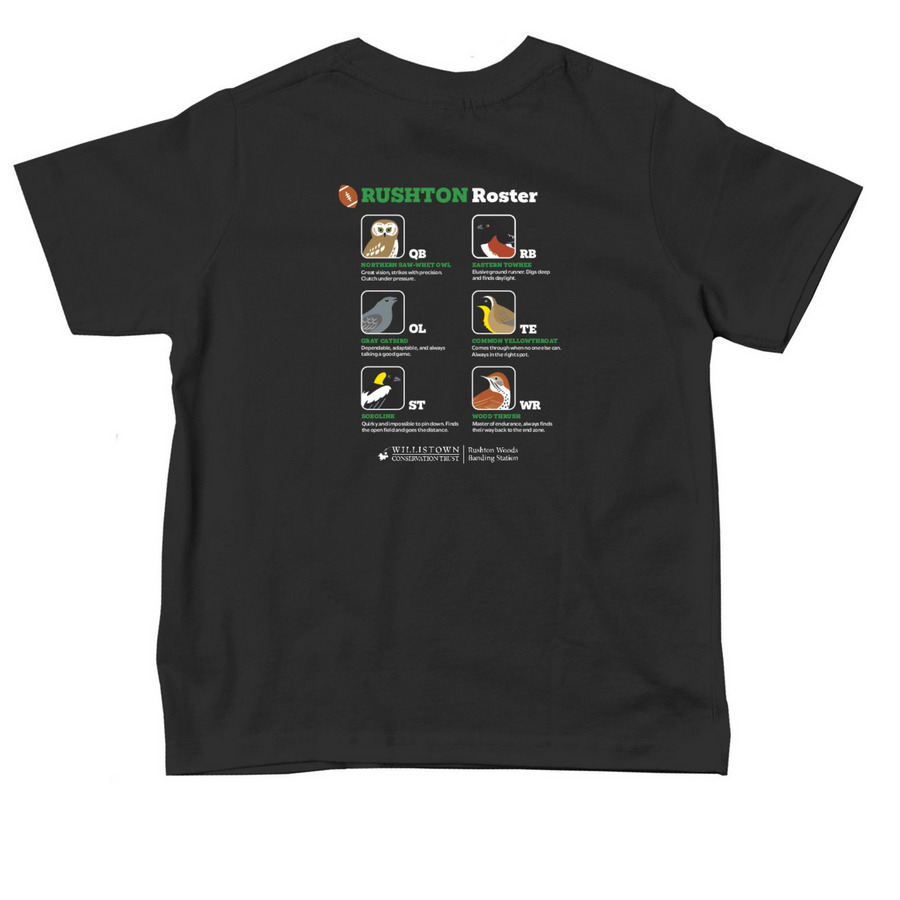 Go Birds-Toddler_Kelly Green 2, a Black Toddler Tee (back-view)