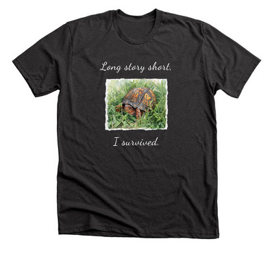 Help save injured turtles!, a Dark Grey Heather Premium Unisex Tee