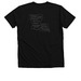Louisiana P.E.O. Shirts, a Solid Black Blend Premium V-Neck Tee (back-view)