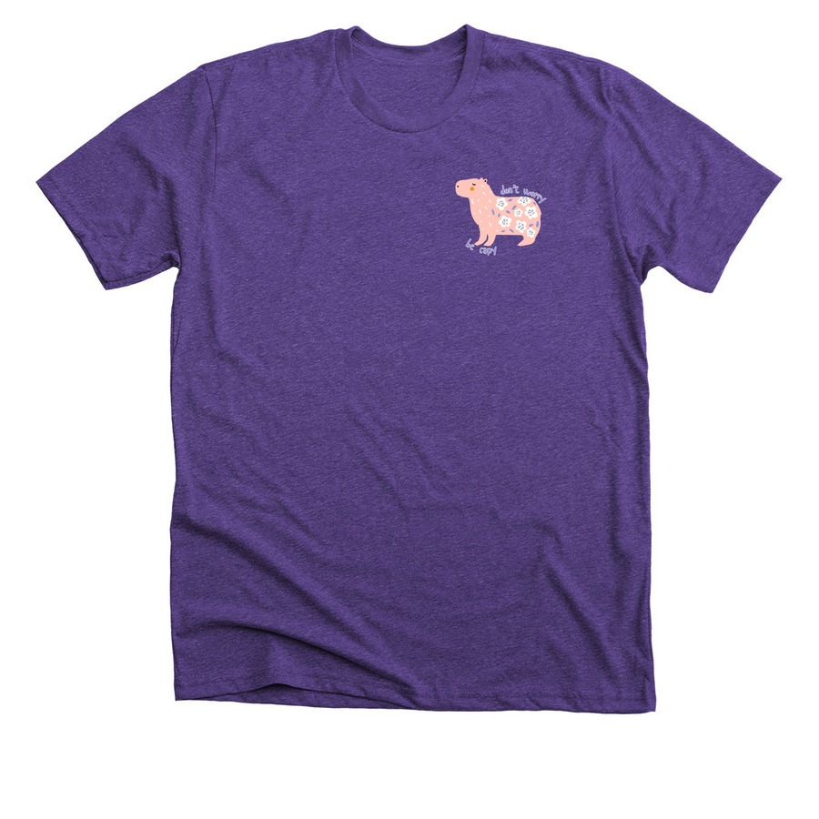 be capy, a Heather Team Purple Premium Unisex Tee