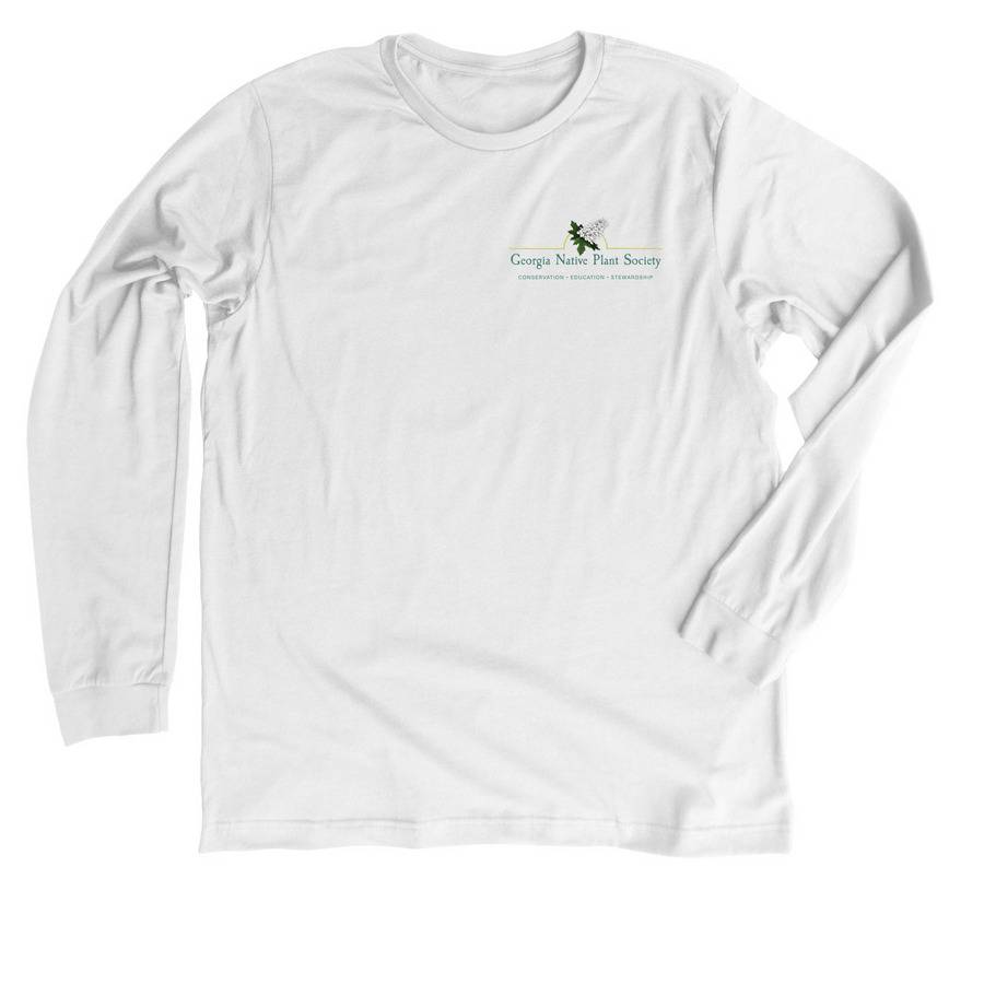 Spotted Beebalm 2023 Plant of the Year w Logo, a Solid White Blend Premium Long Sleeve Tee