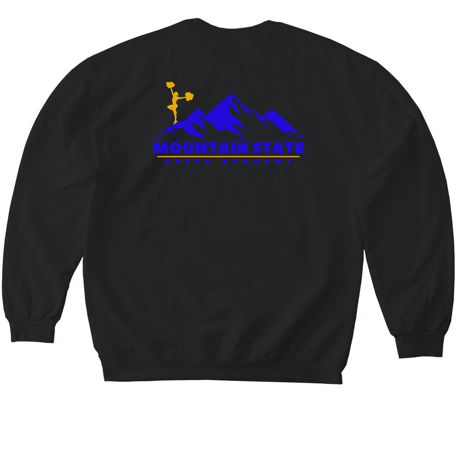 MSCA - Classy, a Black Softstyle Crewneck Sweatshirt (back-view)