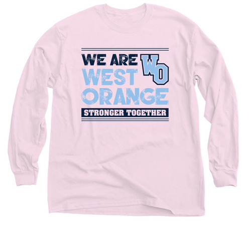 We Are West Orange - Stronger Together, a Light Pink Classic Long Sleeve Tee