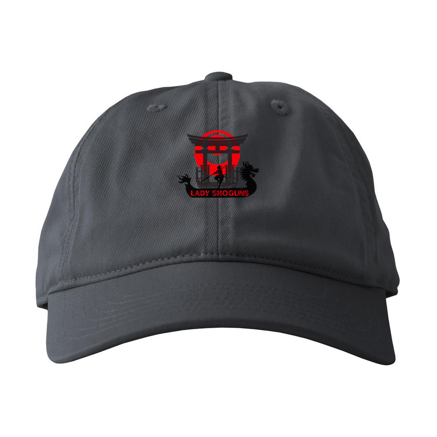 Lady Shoguns Dragon Boat Team 2026, a Charcoal Printed Eco Baseball Cap