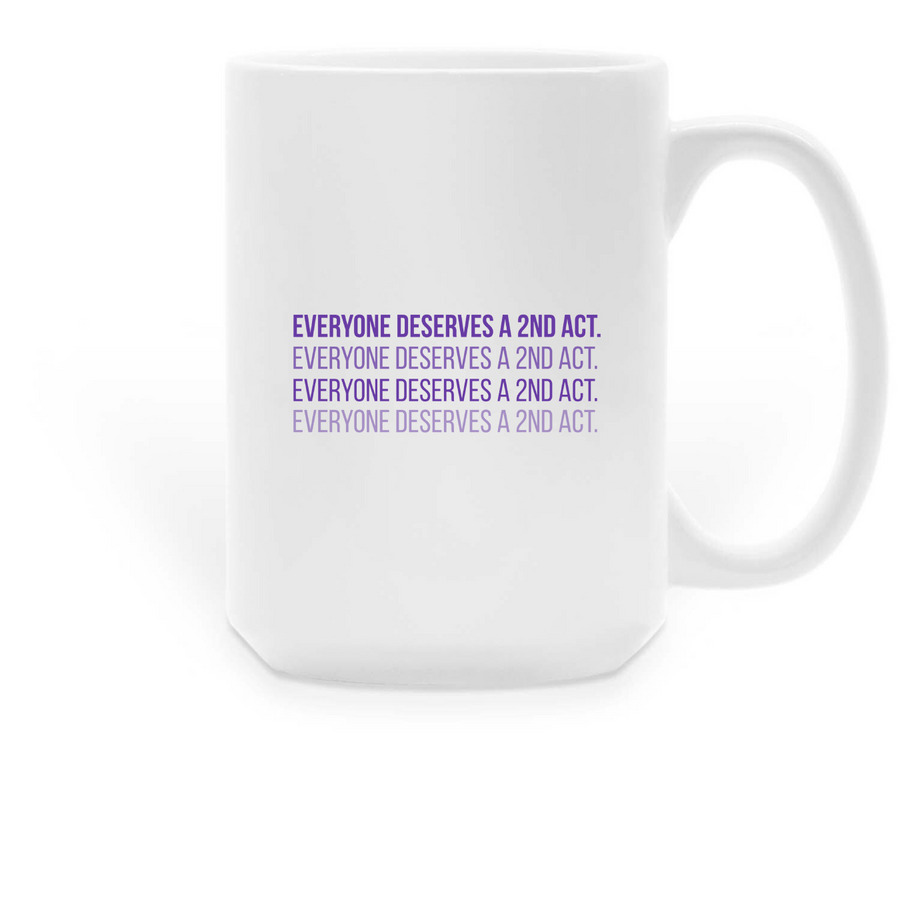 2nd Act, a White Large Coffee Mug