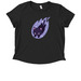 Comet Cat, a Deep Black Allmade Eco Triblend Women?s Scoop Neck Tee