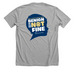 Benign is Not Fine (Logo Back), a Athletic Heather Premium Unisex Tee (back-view)
