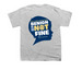 Benign is Not Fine (Logo Back), a Sport Grey Youth Unisex Tee (back-view)