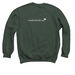 Help Keep Wild Birds Wild, a Forest Crewneck Sweatshirt (back-view)
