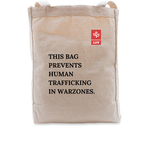 Prevention Tote Bag, a Natural Recycled Cotton Tote Bag