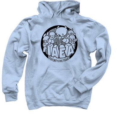 Jay Ryan 75th Anniversary, a Light Blue Pullover Hoodie