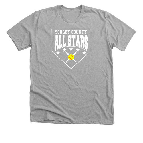SC 10u All Stars Home Red / Dark, a Athletic Heather Premium Unisex Tee