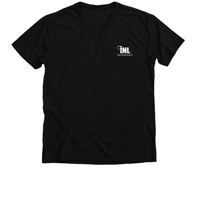 EBR-I: World's First Nuclear Power Plant, a Solid Black Blend Premium V-Neck Tee