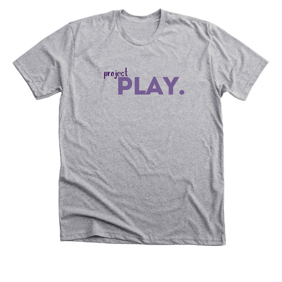 Project Play. Merchandise, a Athletic Heather Premium Unisex Tee