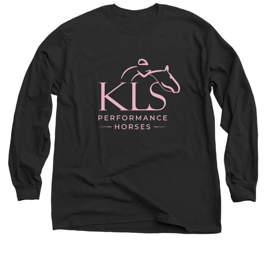 KLS Performance Horses, a Black Classic Long Sleeve Tee