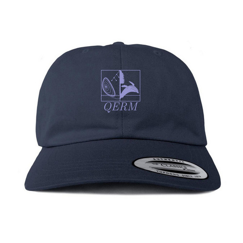 Baseball cap square logo, a Navy Printed Classic Baseball Cap