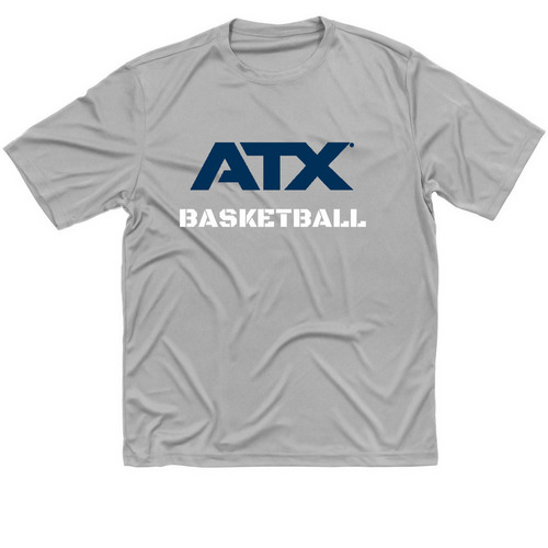 ATX Deaf Basketball Club Team, a Silver Classic Performance Tee
