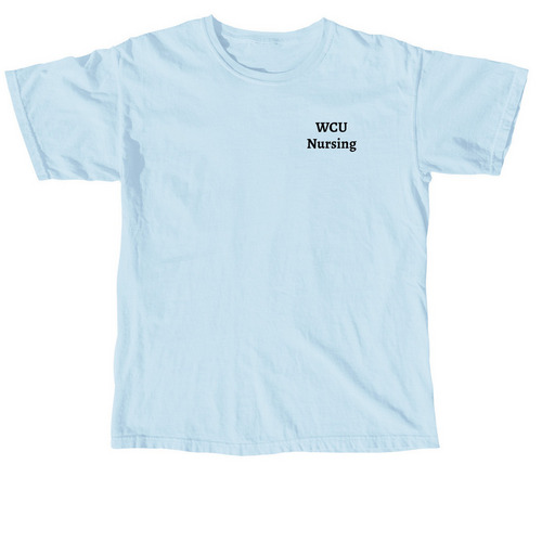 WCU Nursing, a Chambray Comfort Colors Unisex Tee